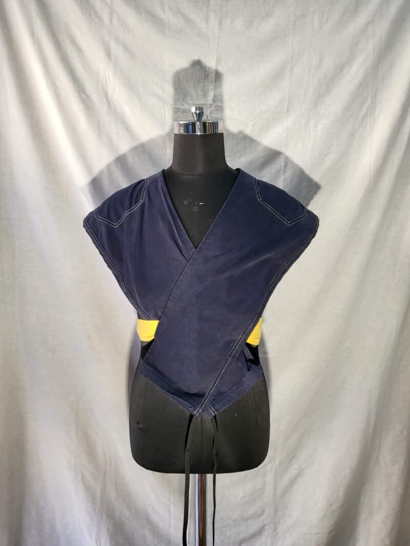 Kimono style upside-down vest