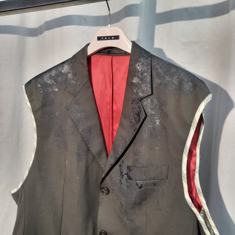 Man’s blazer upcycled vest